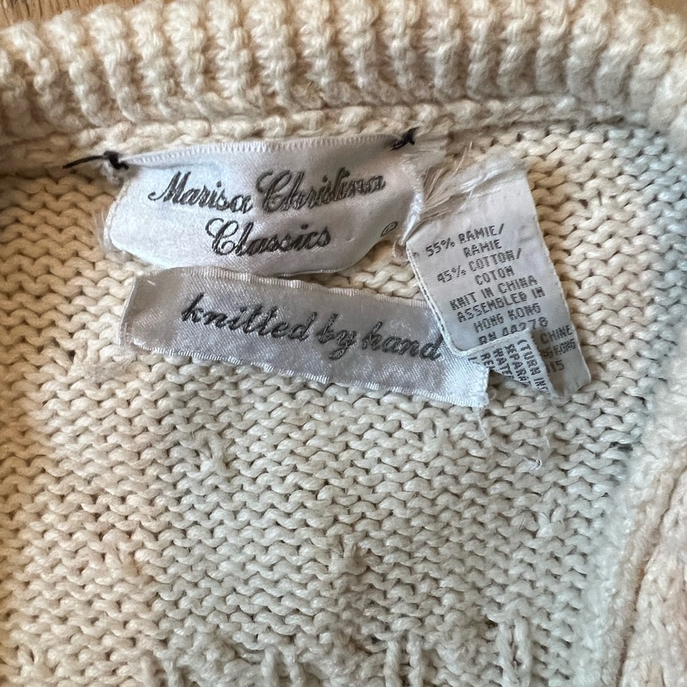Vintage floral knit sweater - Picture 5 of 11